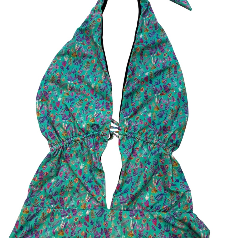 Liberty London Floral One Piece Swimsuit, Sz M - Picture 5 of 13